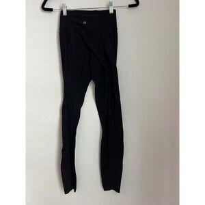 Lululemon Black Yoga High Rise Leggings Size‎ 2